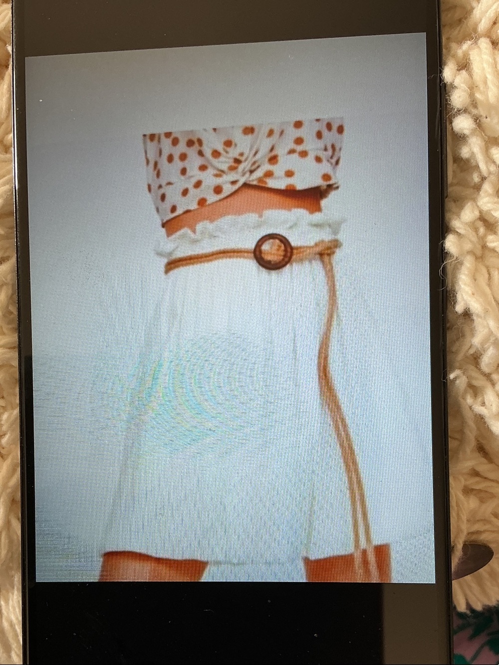 ZARA Women’s White balloon SKIRT with Brown Belt
